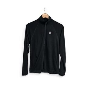 Sierra Designs SD Z Black Long Sleeve 1/4 Zip Pullover Top Men's Size Small